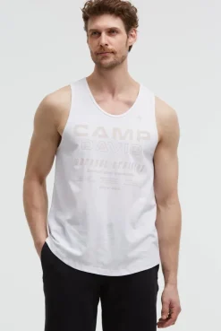 Muskelshirt mit Label Prints opticwhite