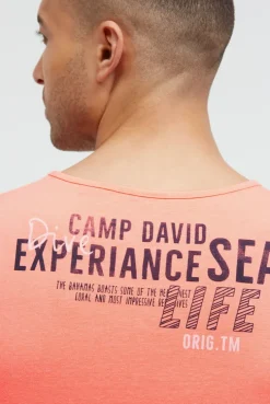 Muskelshirt mit Logo Prints neon flame