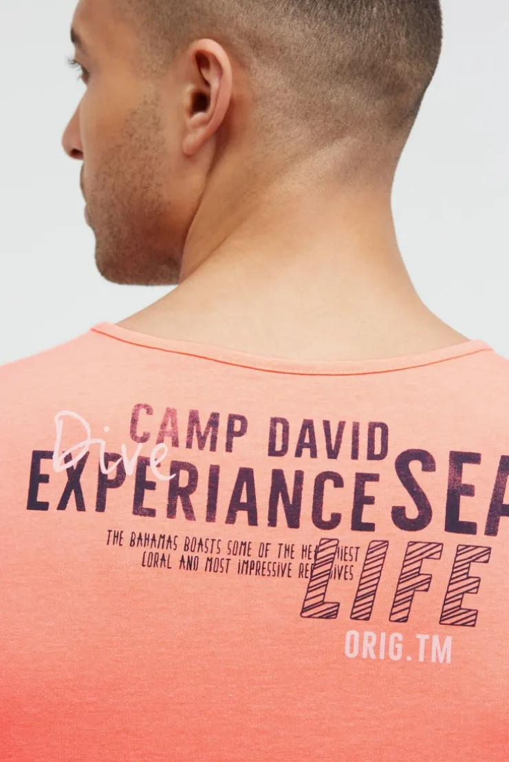 Muskelshirt mit Logo Prints neon flame