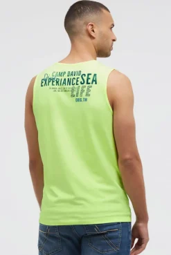 Muskelshirt mit Logo Prints neon lime
