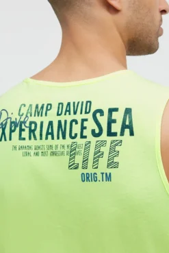 Muskelshirt mit Logo Prints neon lime