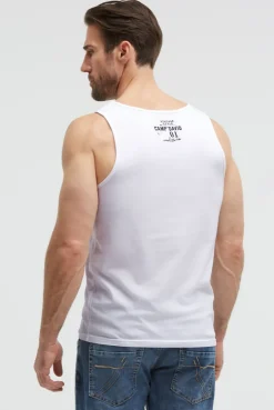 Muskelshirt mit Logo Prints opticwhite