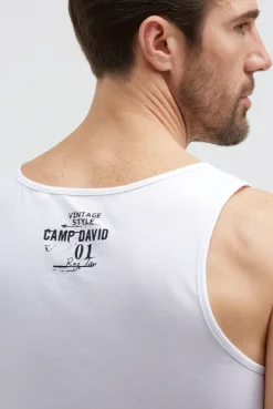 Muskelshirt mit Logo Prints opticwhite