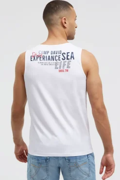 Muskelshirt mit Logo Prints opticwhite