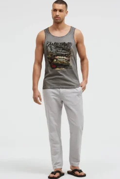 Muskelshirt Oil Dyed mit Photoprint shadow