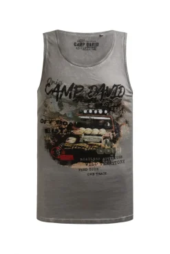 Muskelshirt Oil Dyed mit Photoprint shadow