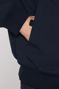 Nylon-Blouson mit Stehkragen blue navy | S