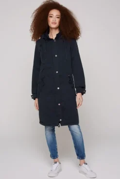 Parka mit Kapuze und Rücken-Artwork horizon navy