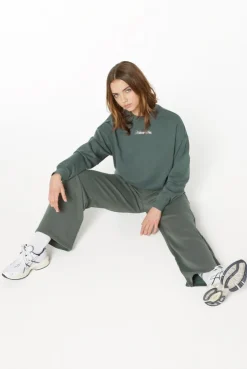 PA-TTY Wide Leg Jogginghose dark green