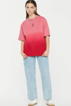 PAU-LA T-Shirt Oversized Dip Dyed glory