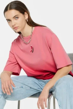 PAU-LA T-Shirt Oversized Dip Dyed glory