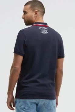 Pikee-Polo mit Logo-Stickerei blue navy | S