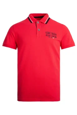 Pikee-Polo mit Logo-Stickerei summer red