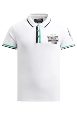 Pikee-Polo mit Prints und Patches opticwhite | S