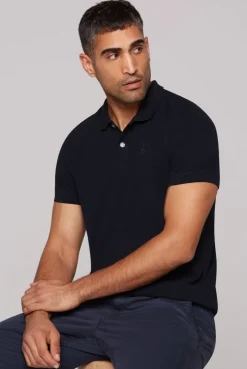 Poloshirt Kurzarm aus Pikee blue navy | S