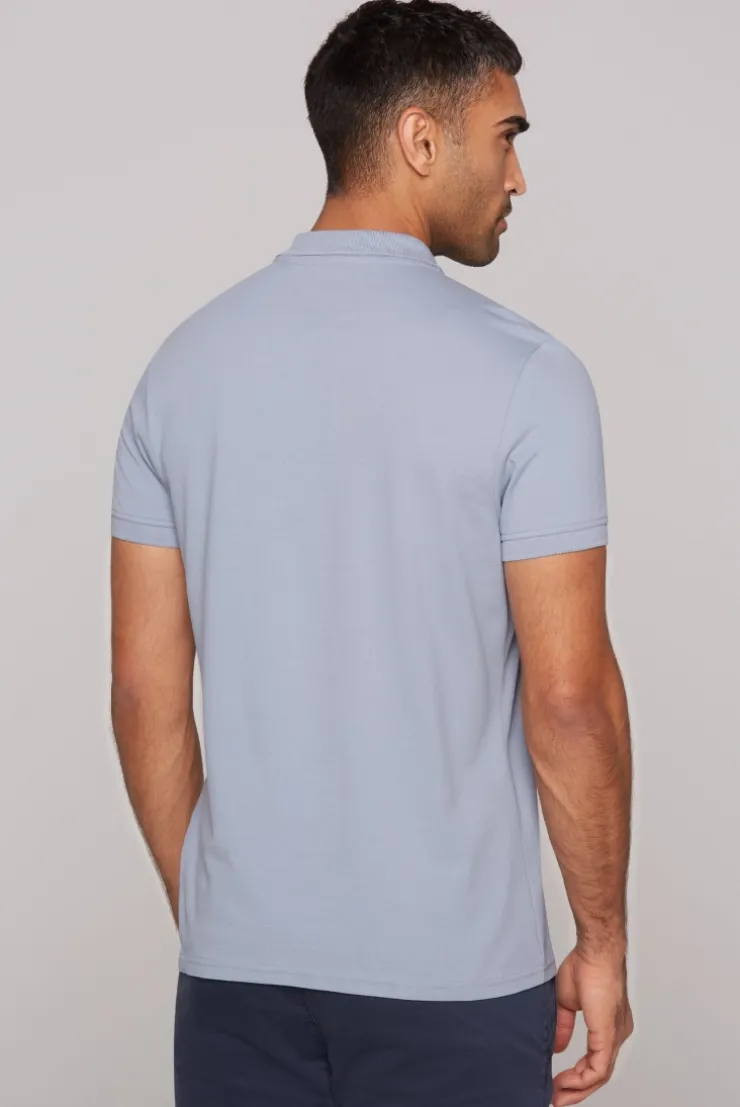 Poloshirt Kurzarm aus Pikee smokey mint