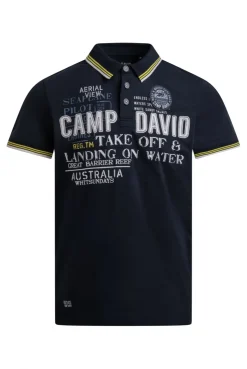 Poloshirt Kurzarm mit Logo-Applikationen blue navy