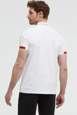 Poloshirt Kurzarm mit Rücken - Artwork opticwhite