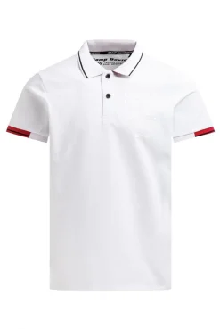Poloshirt Kurzarm mit Rücken - Artwork opticwhite