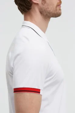 Poloshirt Kurzarm mit Rücken - Artwork opticwhite