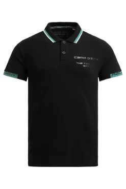 Poloshirt mit Backprint black
