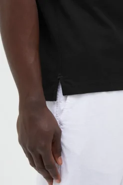 Poloshirt mit Streifen-Tippings black