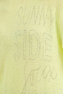 Pullover mit 3/4-Arm und Artwork vivid lemon