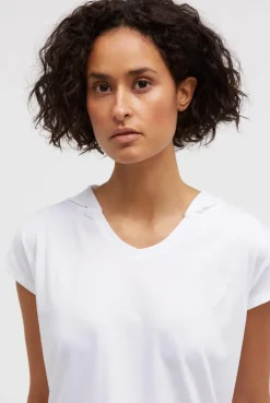Ärmelloses Hoodie-Shirt mit Rückenprint opticwhite