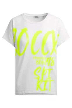 Ärmelloses Oversized Shirt mit Label Print opticwhite