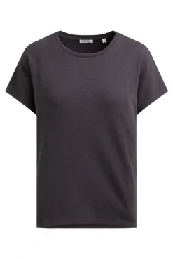 Ärmelloses Oversized Shirt mit Label Print charcoal mist | S