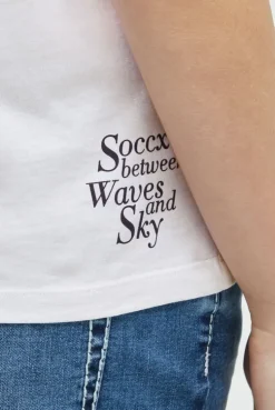 Ärmelloses Shirt mit Logo Prints opticwhite