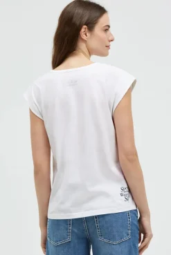 Ärmelloses Shirt mit Logo Prints opticwhite