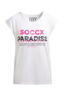 Ärmelloses Shirt mit Logo Prints opticwhite