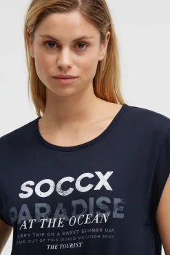 Ärmelloses Shirt mit Logo Prints blue navy