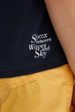 Ärmelloses Shirt mit Logo Prints blue navy