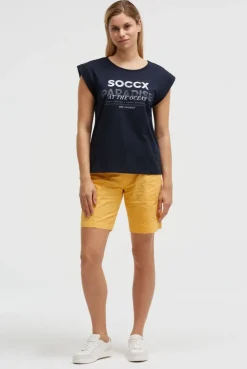 Ärmelloses Shirt mit Logo Prints blue navy