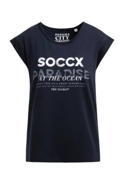 Ärmelloses Shirt mit Logo Prints blue navy