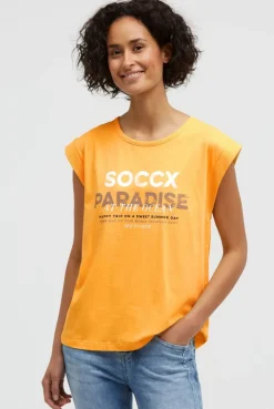 Ärmelloses Shirt mit Logo Prints fresh mango