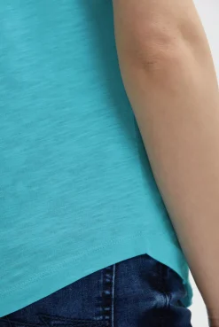Ärmelloses Shirt mit V-Ausschnitt und Prints ocean flash