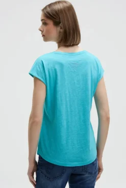Ärmelloses Shirt mit V-Ausschnitt und Prints ocean flash