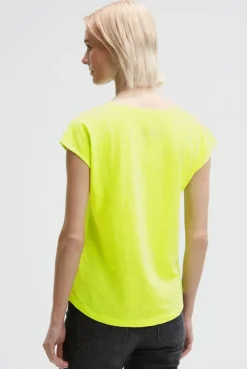 Ärmelloses Shirt mit V-Ausschnitt und Prints electric lemon | XS