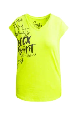 Ärmelloses Shirt mit V-Ausschnitt und Prints electric lemon | XS