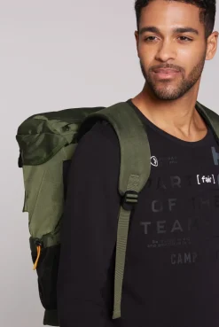 Rucksack mit Logo Design khaki