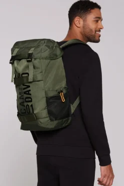 Rucksack mit Logo Design khaki