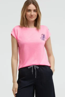 Shirt mit All Over Print auf dem Rücken neon pink