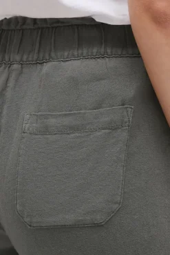 Shorts aus Leinen-Mix cool khaki