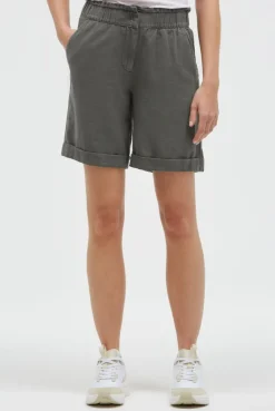 Shorts aus Leinen-Mix cool khaki