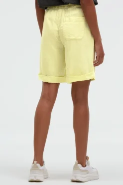 Shorts aus Leinen-Mix vivid lemon