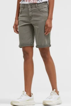 Shorts mit Turn-Up-Saum cool khaki