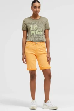 Shorts mit Turn-Up-Saum fresh mango